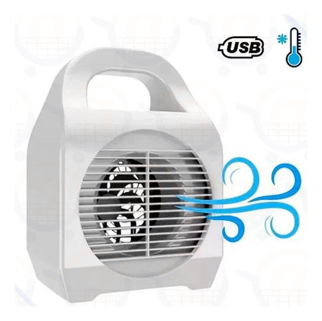 Refrigerador de Ar Climatizador Mini Ar Condicionado Umidificador Usb, Purificador - Tomate - 3