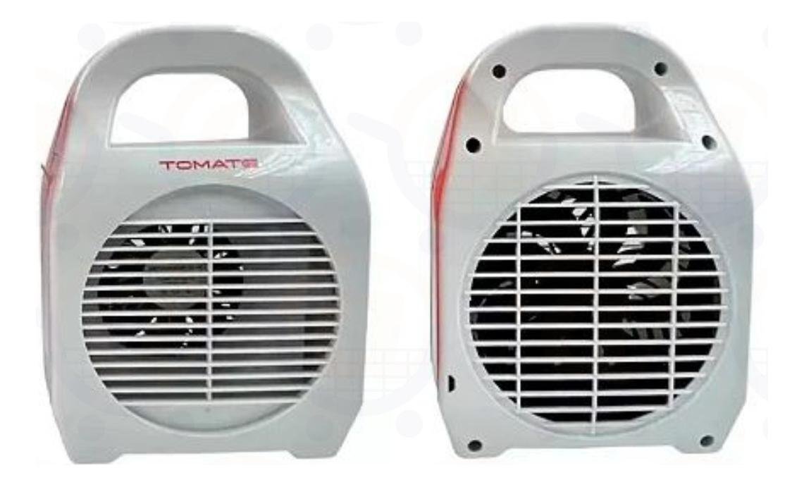 Refrigerador de Ar Climatizador Mini Ar Condicionado Umidificador Usb, Purificador - Tomate - 2