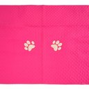 Ver imagem 3 de Kit 4 Pçs Peseira Cama Casal King Impermeável e Almofada Cheia para Pet: Pink