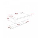 Ver imagem 3 de Conjunto para Banheiro Gabinete com Cuba F44 e Prateleira 605W Metrópole Branco/Snow