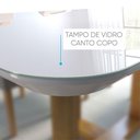 Ver imagem 3 de Mesa de Jantar 6 Lugares Cadeiras Juliana em Suede Bege Móveis Mix Mel/off-white/bege