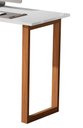 Ver imagem 4 de Mesa Escrivaninha Estudo 76 Cm Quarto Escritório Pés Madeira Tampo Branco