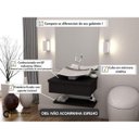 Ver imagem 2 de Conjunto para Banheiro Gabinete com Cuba F44 e Prateleira 605W Metrópole