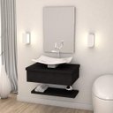 Ver imagem 1 de Conjunto para Banheiro Gabinete com Cuba F44 e Prateleira 605W Metrópole