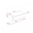 Ver imagem 3 de Conjunto para Banheiro Gabinete com Cuba F44 e Prateleira 605W Metrópole