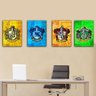 Kit Quadros Casas De Hogwarts Harry Potter 4 und 60x40cm - 1