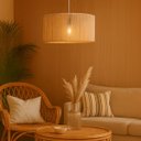 Ver imagem 4 de Luminária Pendente Marrocos em Corda Sisal Natural Palha:branco