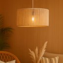 Ver imagem 1 de Luminária Pendente Marrocos em Corda Sisal Natural Palha:branco