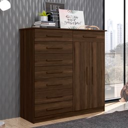 Jogo Roupeiro e Cômoda Hope Cedro Off White - 10