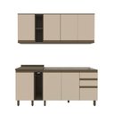 Ver imagem 2 de Cozinha Compacta 100% MDF 6 Peças para Pia Connect Henn