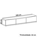 Ver imagem 4 de Rack Para Sala 220 cm 011061 Off White Noce DCASA