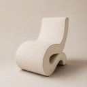 Ver imagem 3 de Poltrona Decorativa Marina Bouclê Moscow Design Orgânico Moderno