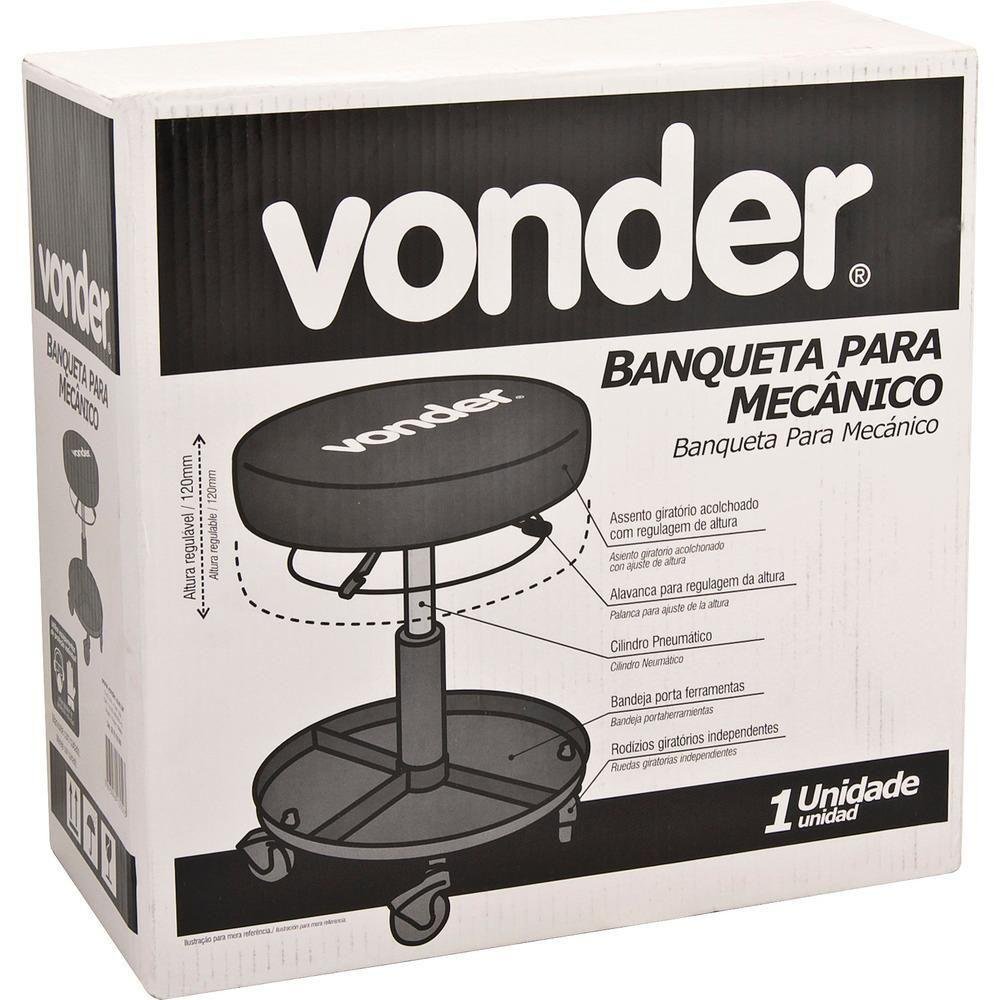 Banqueta para Mecânico Giratório - Vonder - 2