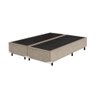 Cama Base Box King Bipartido Bege Suede 193x203 - 2
