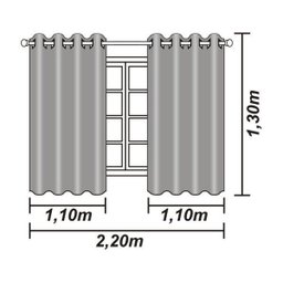 Cortina Quarto Meia Parede 2,80x1,60M PVC Blackout Branca - 7 Cortina Quarto Meia Parede 2,80x1,60M PVC Blackout Branca - 7