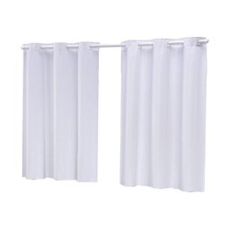 Cortina Quarto Meia Parede 2,80x1,60M PVC Blackout Branca - 1 Cortina Quarto Meia Parede 2,80x1,60M PVC Blackout Branca - 1