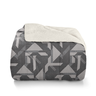Edredom Plush Sherpa Casal - Hedrons 2,20 X 2,35m Super Quentinho de Qualidade:estampado Hexo - 2