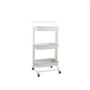 Ver imagem 1 de Carrinho Organizador Multiuso 3 Prateleiras 42x35x86cm - Branco