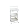 Carrinho Organizador Multiuso 3 Prateleiras 42x35x86cm - Branco - 2