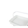 Carrinho Organizador Multiuso 3 Prateleiras 42x35x86cm - Branco - 4