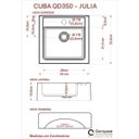 Ver imagem 4 de Gabinete para Banheiro com Cuba Q35 e Prateleira 605W Metrópole Branco/Chess