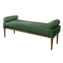 Ver imagem 1 de Recamier Banco Berlim Luxo Madeira Maciça Castellar Móbile Veludo Verde