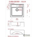Ver imagem 4 de Conjunto para Banheiro Gabinete com Cuba Q35 e Prateleira 605W Metrópole Compace