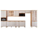 Ver imagem 2 de Cozinha Modulada 9 Peças Elena em MDF Cinamomo Off White
