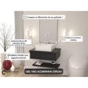 Ver imagem 2 de Gabinete para Banheiro com Cuba Q35 e Prateleira 605W Metrópole Preto/Onix