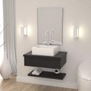 Ver imagem 1 de Gabinete para Banheiro com Cuba Q35 e Prateleira 605w Metrópole