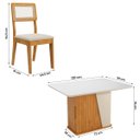 Ver imagem 4 de Kit Mesa de Jantar Harmonia com 4 Cadeiras Bella em Boucle