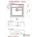 Ver imagem 4 de Gabinete para Banheiro com Cuba Q35 e Prateleira 605W Metrópole Branco/Snow