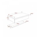 Ver imagem 3 de Conjunto para Banheiro Gabinete com Cuba F44 e Prateleira 605W Metrópole Branco/Chess