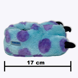 Pantufa 3d Pata Sulley Sullivan Monstros Sa Unissex Infantil Tamanho:p;cor:azul - 3