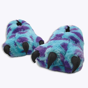 Pantufa 3d Pata Sulley Sullivan Monstros Sa Unissex Infantil Tamanho:p;cor:azul