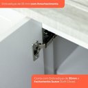 Ver imagem 7 de Armário Aéreo 3 Portas Clássico Americana Branco