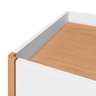 Cômoda Aparador 8 Gavetas com Tampo Estilo Bandeja Eternity Branco/freijó - 6