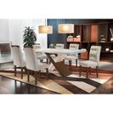 Ver imagem 2 de Cadeira Sala de Jantar Imperatriz Madeira Kit 6 Un Capuccino - Veludo Creme - Rufato