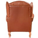 Ver imagem 4 de Poltrona Chesterfield Imperador Vintage Retrô Capitonê Couro Caramelo