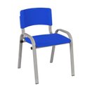 Ver imagem 3 de Kit 12 Cadeira Iso Infantil Creche, Escola Base Cinza Azul