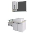 Ver imagem 2 de Gabinete para Banheiro 2 Portas 1 Gaveta com Cuba e Espelheira Legno 830W Espresso Móveis