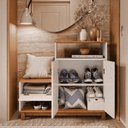 Ver imagem 4 de Sapateira Multiuso Utah Off Freijó