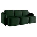 Ver imagem 6 de Sofá Cama Modulado Retrátil e Reclinável Decorativo Varsóvia 246cm Veludo Verde G33 - Gran Belo