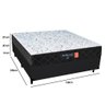 Cama Box Casal + Colchão Espuma D33 Semi Ortopédico Extra Firme Comfort Prime 72x138x188 Preto - 4