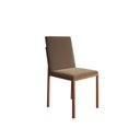 Ver imagem 4 de Conjunto de Jantar Mesa 90cm Imbuia com 4 Cadeiras Estofadas Marrom Base Cobre - Preto