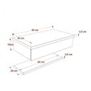 Ver imagem 4 de Bancada para Banheiro Cuba Abaulada L42 com Prateleira 605w Metrópole 