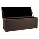 Ver imagem 4 de Calçadeira Recamier Baú King 1,95m Madrid Suede Marrom - Pallazio