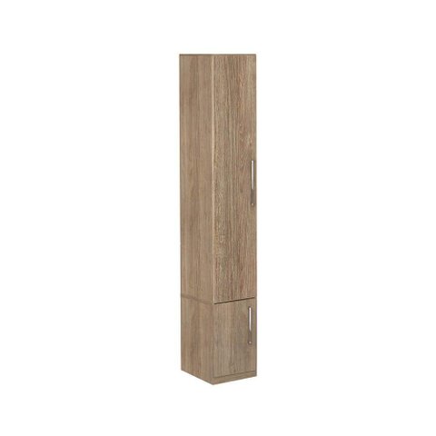 Guarda-roupa de 1 Porta com Sapateira 1233 Esquerdo Castanho