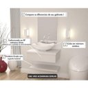 Ver imagem 6 de Bancada para Banheiro Cuba Abaulada L42 com Prateleira 605w Metrópole