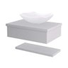 Bancada para Banheiro Cuba Abaulada L42 com Prateleira 605w Metrópole - 3